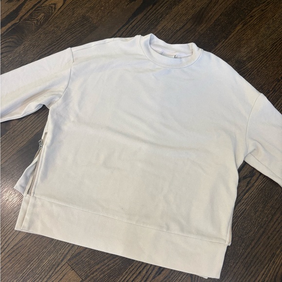 Varley Off-White Ribbed Sweatshirt - Picture 3 of 6